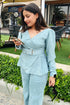 Dreamy Blue Suede Coord